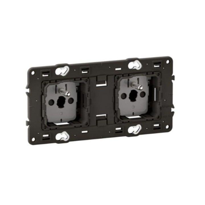 Legrand Céliane - Prise double 2x2P+T 16A 250V Précâblée - Réf : CM0112