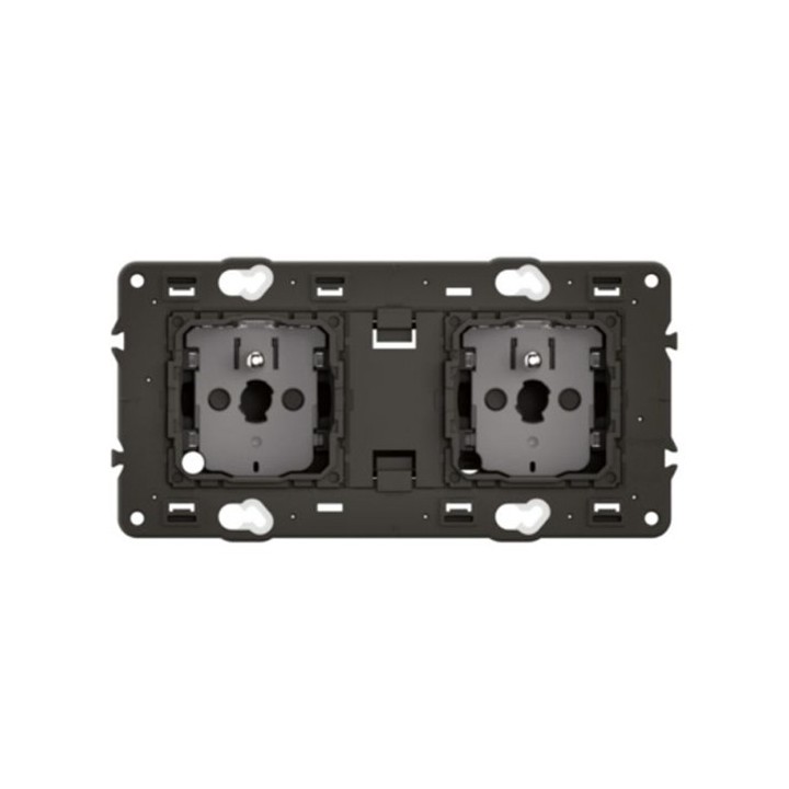 Legrand Céliane - Prise double 2x2P+T 16A 250V Précâblée - Réf : CM0112