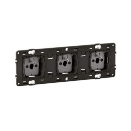 Legrand Céliane - Prise triple 3x2P+T 16A 250V Céliane précâblée - Réf : CM0113