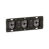 Legrand Céliane - Prise triple 3x2P+T 16A 250V Céliane précâblée - Réf : CM0113