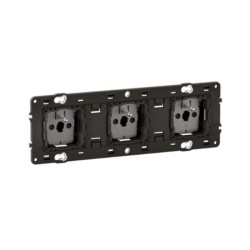 Legrand Céliane - Prise triple 3x2P+T 16A 250V Céliane précâblée - Réf : CM0113