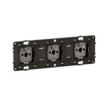 Legrand Céliane - Prise triple 3x2P+T 16A 250V Céliane précâblée - Réf : CM0113