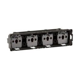 Legrand Céliane - Prise quadruple compacte 4x2P+T 16A 250V Précâblée - Réf : CM0114