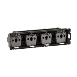 Legrand Céliane - Prise quadruple compacte 4x2P+T 16A 250V Précâblée - Réf : CM0114