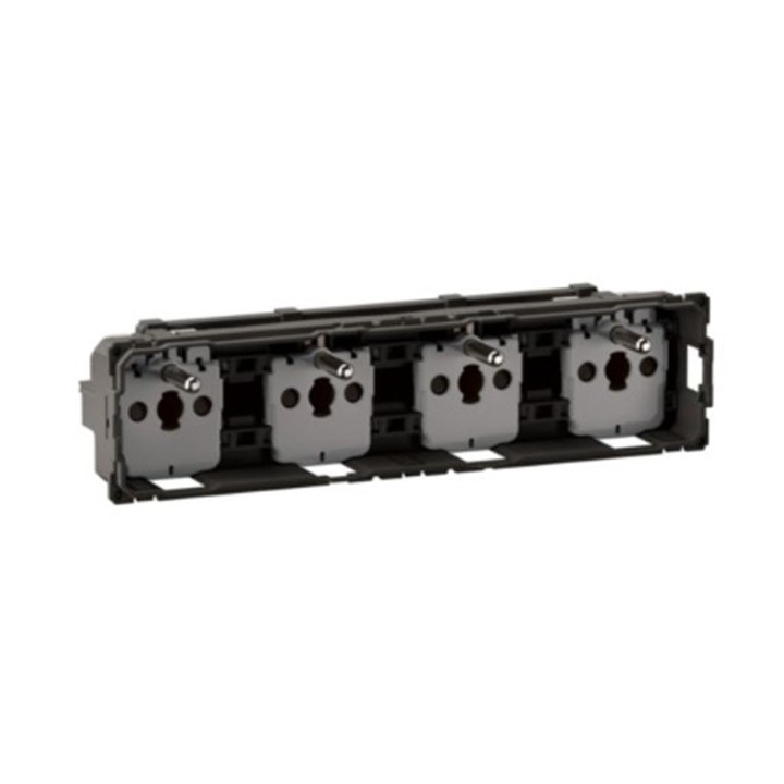 Legrand Céliane - Prise quadruple compacte 4x2P+T 16A 250V Précâblée - Réf : CM0114