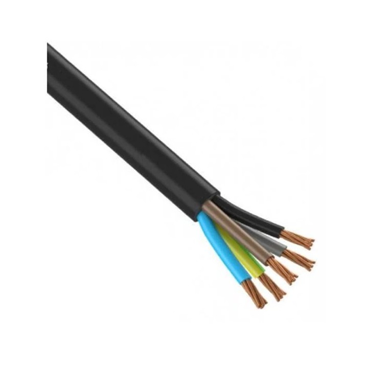 Câble U1000 R2V CU (Rigide) - 5G10 mm² - Coupe au mètre - Réf : R2V-5G10