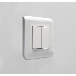 Legrand Mosaic - Double va-et-vient complet blanc avec 1 voyant témoin - Réf : 099692VT