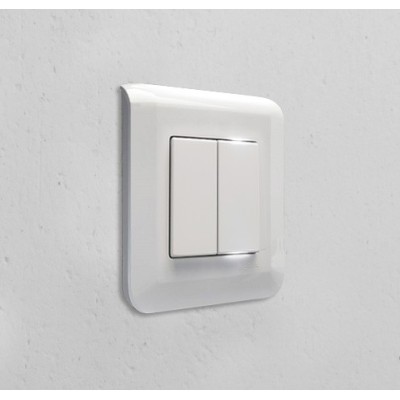 Legrand Mosaic - Double va-et-vient complet blanc avec 1 voyant témoin - Réf : 099692VT