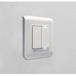 Legrand Mosaic - Double va-et-vient complet blanc avec 1 voyant témoin - Réf : 099692VT