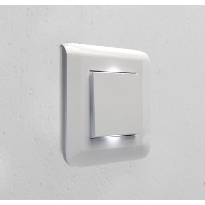Legrand Mosaic - Va-et-vient complet blanc avec voyant témoin - Réf : 099691VT