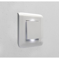 Legrand Mosaic - Va-et-vient complet blanc avec voyant témoin - Réf : 099691VT
