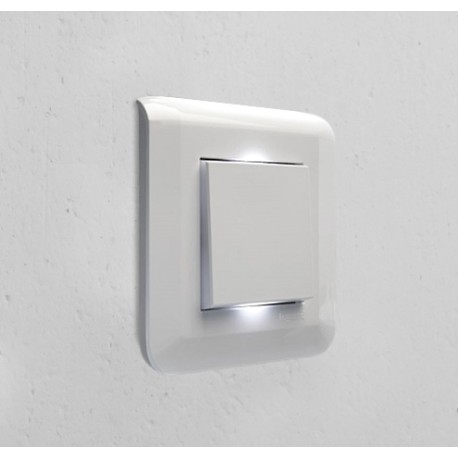 Legrand Mosaic - Va-et-vient complet blanc avec voyant témoin - Réf : 099691VT