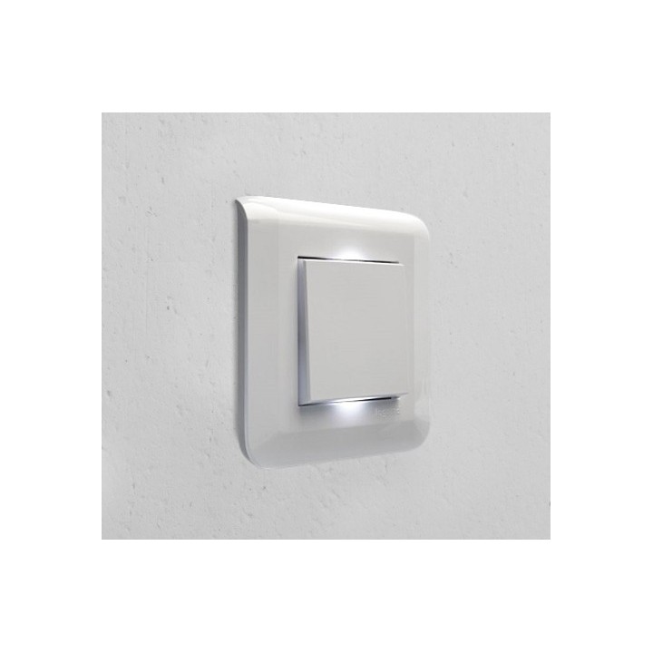 Legrand Mosaic - Va-et-vient complet blanc avec voyant témoin - Réf : 099691VT