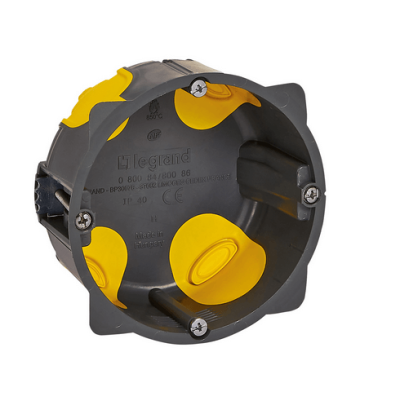 Boîte d'encastrement monoposte Eco Batibox pour prise 20A et 32A Ø85mm - profondeur 40mm - Réf : 080086L