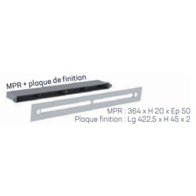 S&P - Manchon pour liaison entre coffre de volet roulant et entrée d'air EC/ECA-HY/ECA - Blanc - Réf : 890007