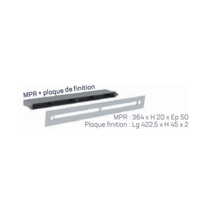 S&P - Manchon pour liaison entre coffre de volet roulant et entrée d'air EC/ECA-HY/ECA - Blanc - Réf : 890007