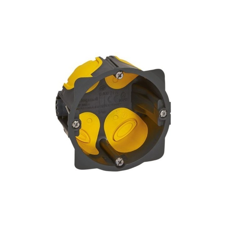 Legrand - Boîte d'encastrement monoposte Eco Batibox - 1 poste Ø67mm - profondeur 40mm - Réf : 080021L