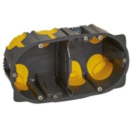Legrand - Boîte d'encastrement multiposte Eco Batibox - 2 postes ou 4 à 5 modules - profondeur 50mm - Réf : 080032L