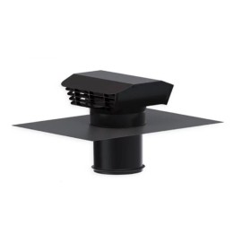 S&P - Chapeau de toiture plastique Ø150/160 mm - couleur ardoise - Réf : 872013