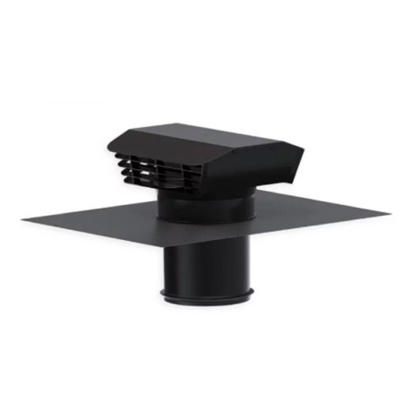 S&P - Chapeau de toiture plastique Ø150/160 mm - couleur ardoise - Réf : 872013