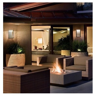 Miidex Lighting - Applique murale LED 12 WATT 230V 3000K Anthracite IP65 - Réf : 70441