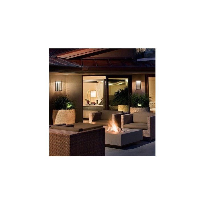 Miidex Lighting - Applique murale LED 12 WATT 230V 3000K Anthracite IP65 - Réf : 70441