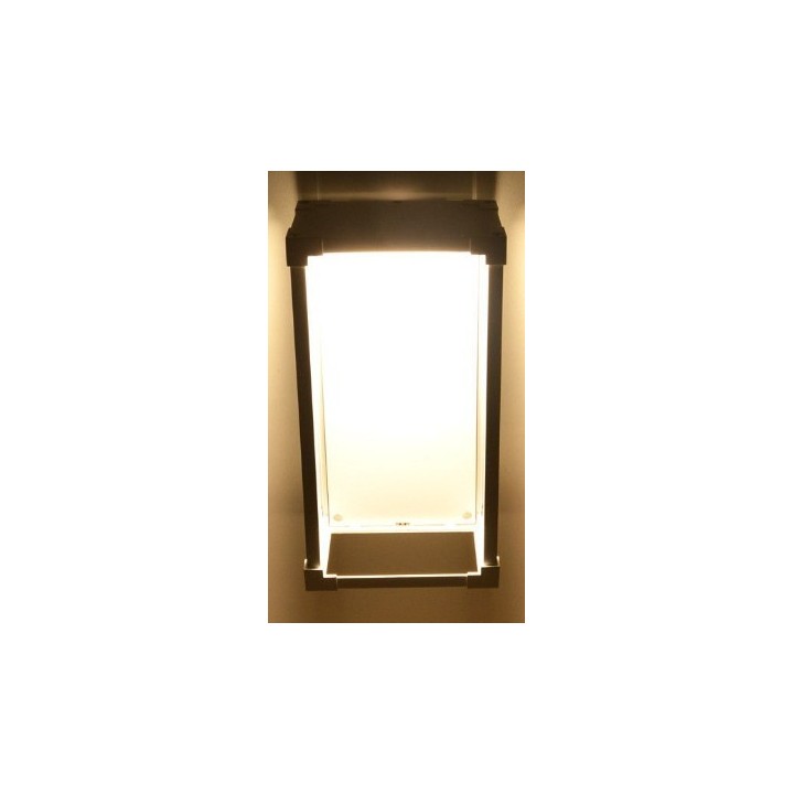 Miidex Lighting - Applique murale LED 12 WATT 230V 3000K Anthracite IP65 - Réf : 70441