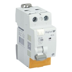 Digital Electric - Interrupteur Différentiel 2x40A/30mA Type A - Réf : 03422