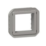 Legrand - Adaptateur Plexo IP20 pour fonction Mosaic - finition gris sans volet - Réf : 069582L