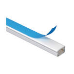 Legrand - Lot de 20 mètres - 10 moulures avec adhésif 20x12,5mm de 2.1m - blanc - Réf : 648905