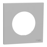 Schneider Odace - Plaque de finition 1 poste gris galet design affleurant - Réf : S901702