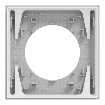Schneider Odace - plaque de finition 1 poste - couleur Gris galet - Réf : S901702