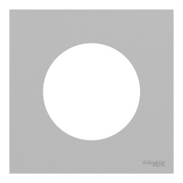 Schneider Odace - plaque de finition 1 poste - couleur Gris galet - Réf : S901702