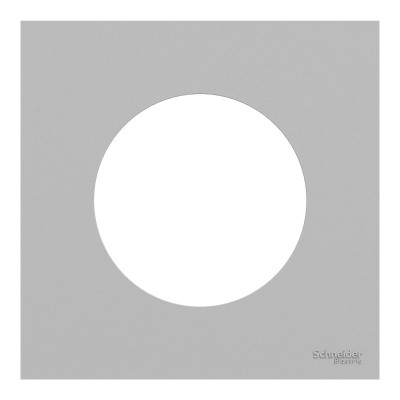 Schneider Odace - plaque de finition 1 poste - couleur Gris galet - Réf : S901702