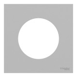 Schneider Odace - plaque de finition 1 poste - couleur Gris galet - Réf : S901702