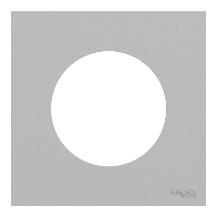 Schneider Odace - plaque de finition 1 poste - couleur Gris galet - Réf : S901702