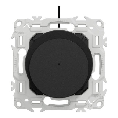 Schneider Odace - interrupteur à carte - LED localisation incluse - 10AX - noir onyx - Réf : S940283