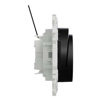 Schneider Odace - interrupteur à carte - LED localisation incluse - 10AX - noir onyx - Réf : S940283