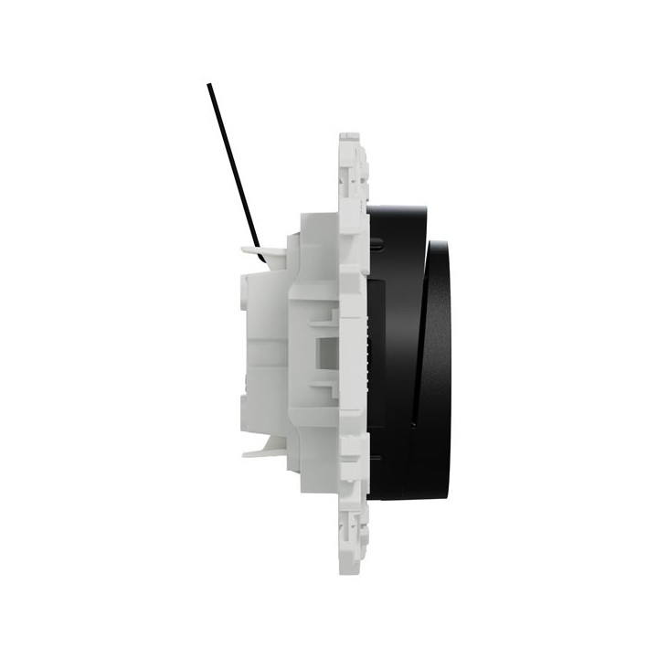 Schneider Odace - interrupteur à carte - LED localisation incluse - 10AX - noir onyx - Réf : S940283