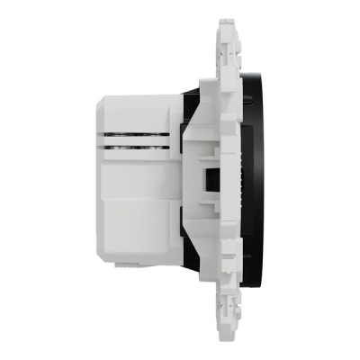Schneider Odace - chargeur double USB type C+C - 21W Power Delivery - noir onyx - Réf : S940401