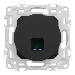 Schneider Odace - prise RJ45 - Cat6 UTP grade 1 à 2 - noir onyx - Réf : S940475