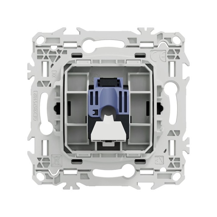 Schneider Odace - prise RJ45 - Cat6 UTP grade 1 à 2 - noir onyx - Réf : S940475
