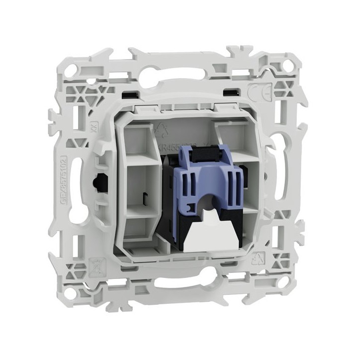 Schneider Odace - prise RJ45 - Cat6 UTP grade 1 à 2 - noir onyx - Réf : S940475