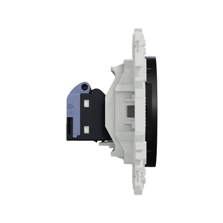 Schneider Odace - prise RJ45 - Cat6 UTP grade 1 à 2 - noir onyx - Réf : S940475