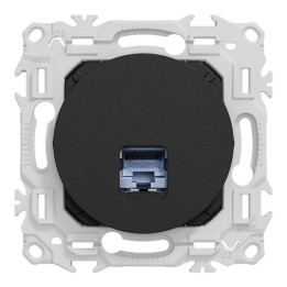 Schneider Odace - prise RJ45 cat.6 STP noir - Réf : S940476