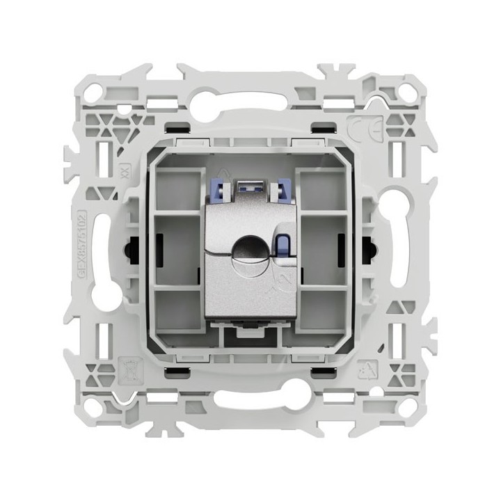 Schneider Odace - prise RJ45 cat.6 STP noir - Réf : S940476