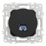 Schneider Odace - prise RJ45 - Cat6A STP grade 3TV - noir onyx - Réf : S940477
