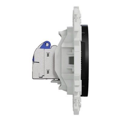 Schneider Odace - prise RJ45 - Cat6A STP grade 3TV - noir onyx - Réf : S940477