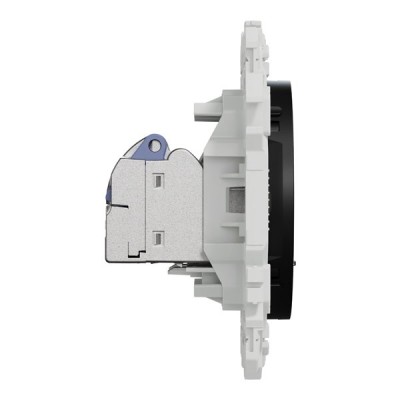 Schneider Odace - Odace - prise double RJ45 - Cat6 STP grade 2TV min à grade 3TV - noir onyx - Réf : S940486