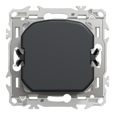 Schneider Odace - variateur de lumière universel 2 ou 3 fils - rotatif - noir onyx - Réf : S940519